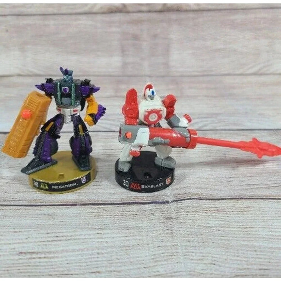 Hasbro Transformer AttackTix TMegatron 40 and Skyblast 30 Figures Toys 3" 2006 - Picture 1 of 8